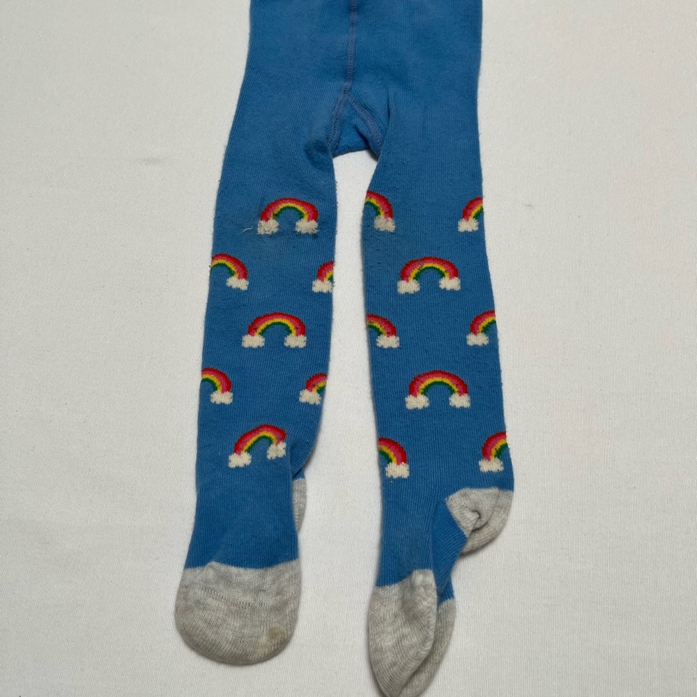 Baby Boden rainbow knit tights, 6-12m